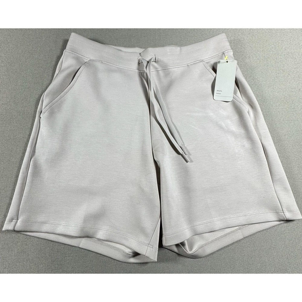 All In Motion Mens Sweat‎ Shorts Gray 7in Unlined Zipper Pockets Small NEW
